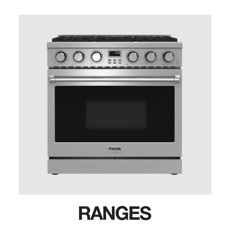 Stainless steel gas range oven