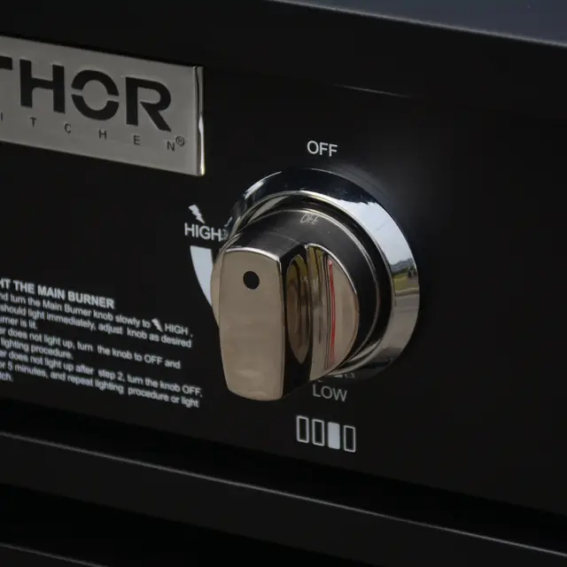 THOR Kitchen outdoor grill burner control knob